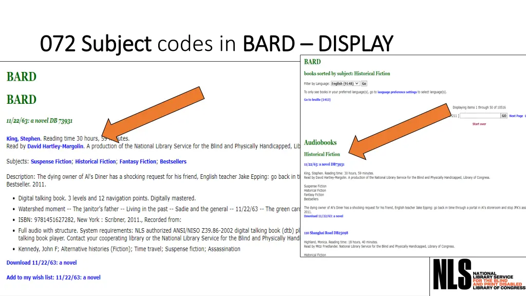 072 subject 072 subject codes in bard 1