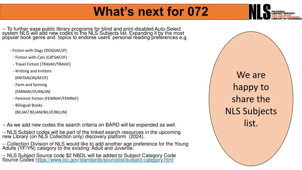 what s next for 072