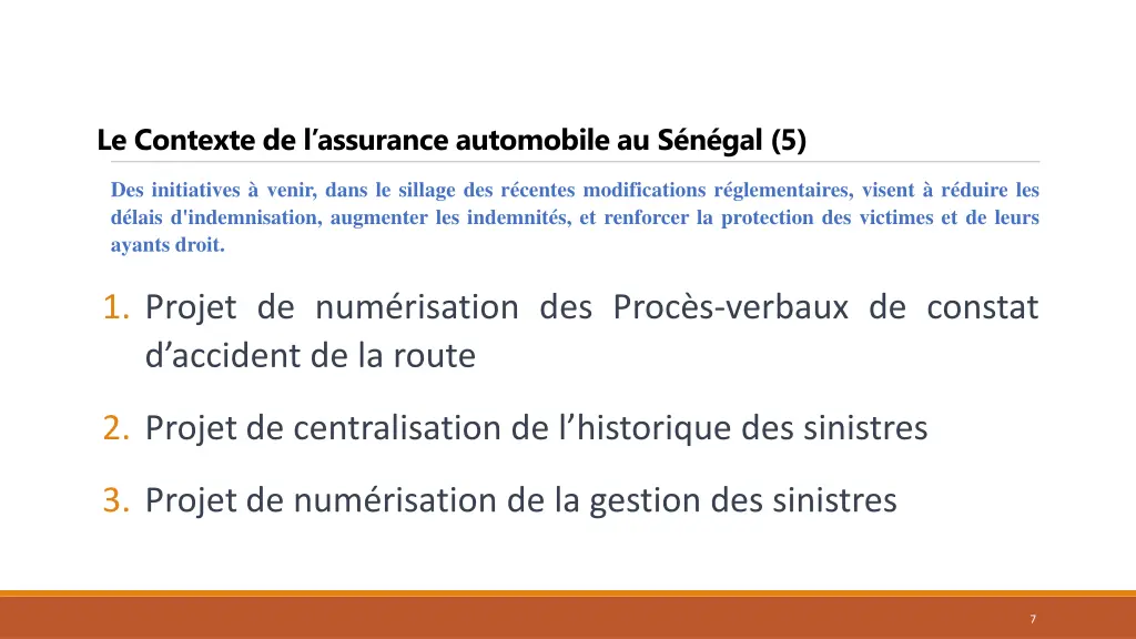 le contexte de l assurance automobile au s n gal 5