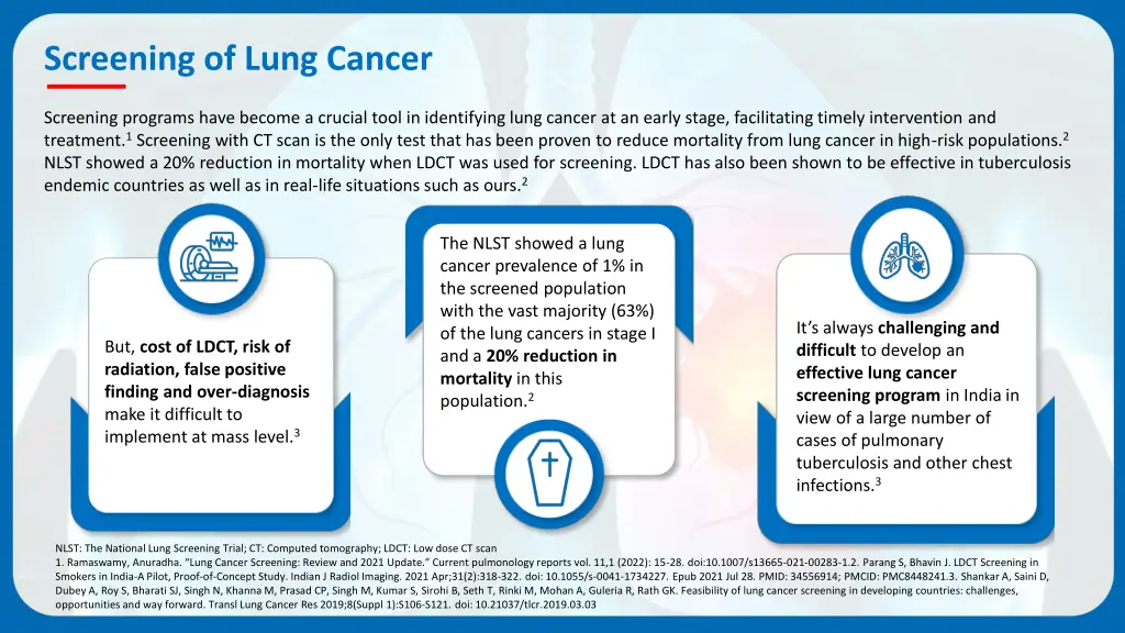 screening of lung cancer