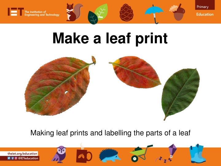 make a leaf print