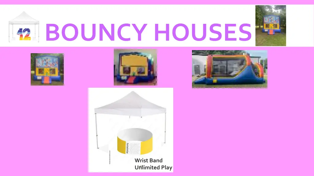 bouncy houses