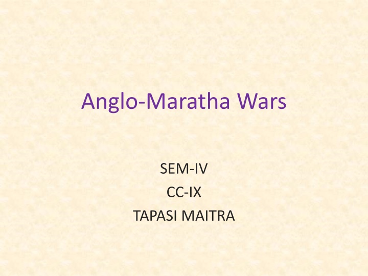 anglo maratha wars