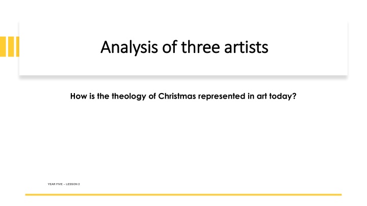 analysis of three artists analysis of three