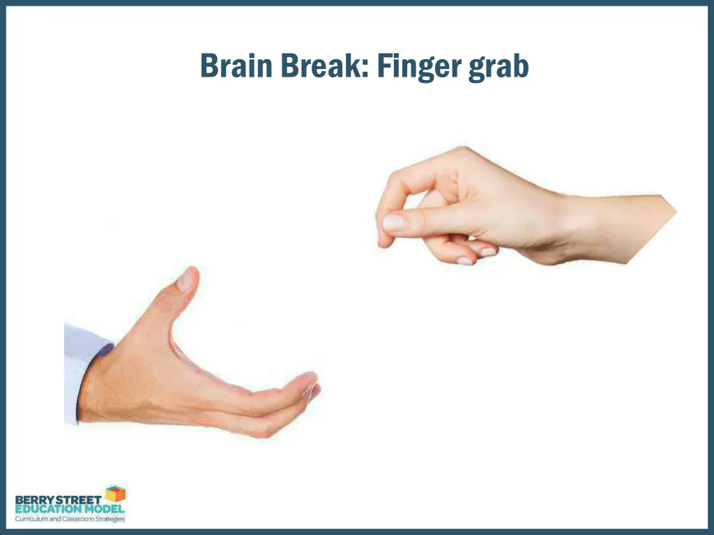 brain break finger grab