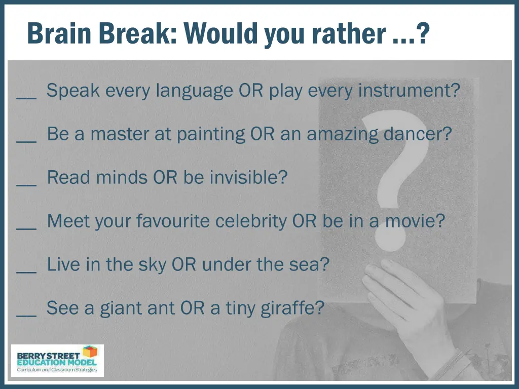 brain break would you rather