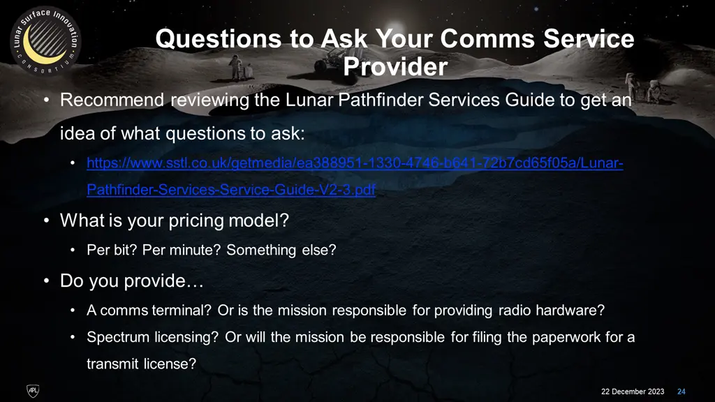 questions to ask your comms service provider