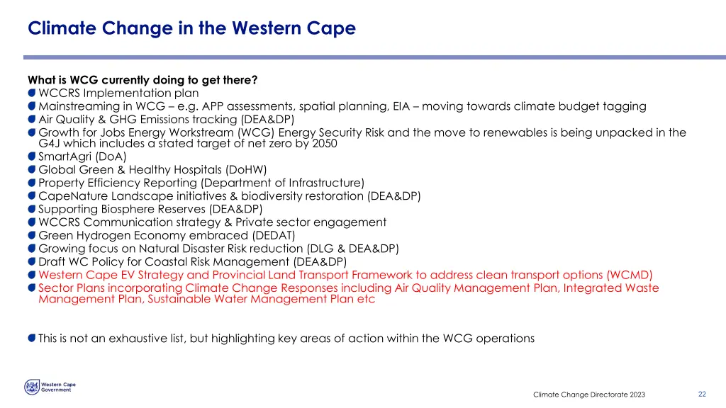 climate change in the western cape