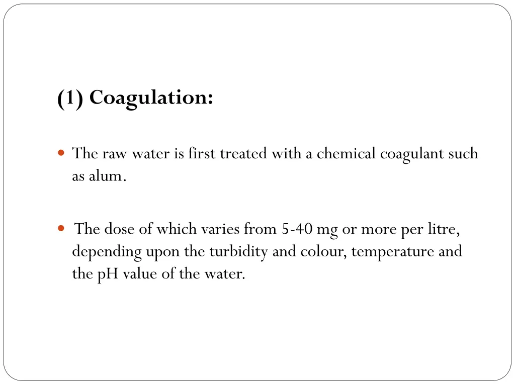 1 coagulation