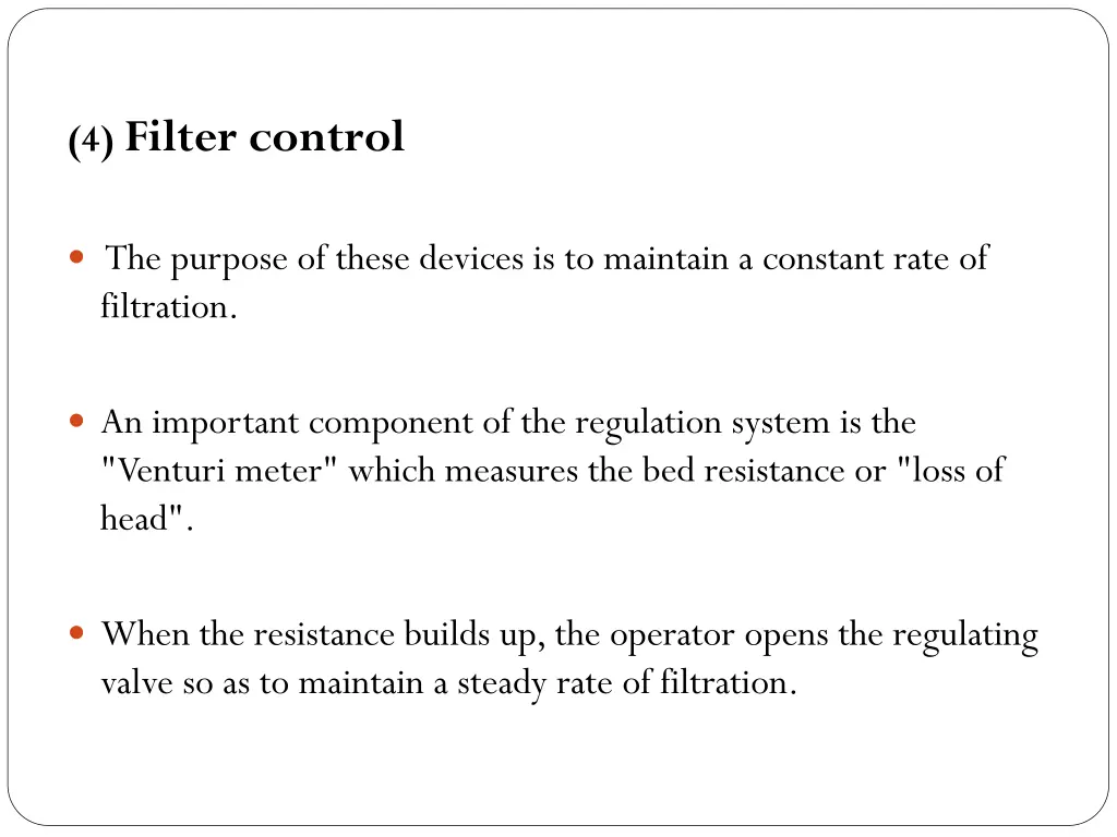 4 filter control