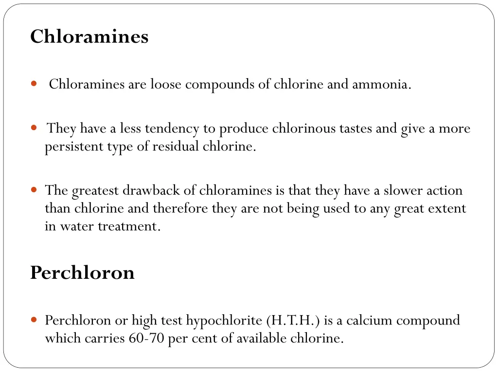 chloramines