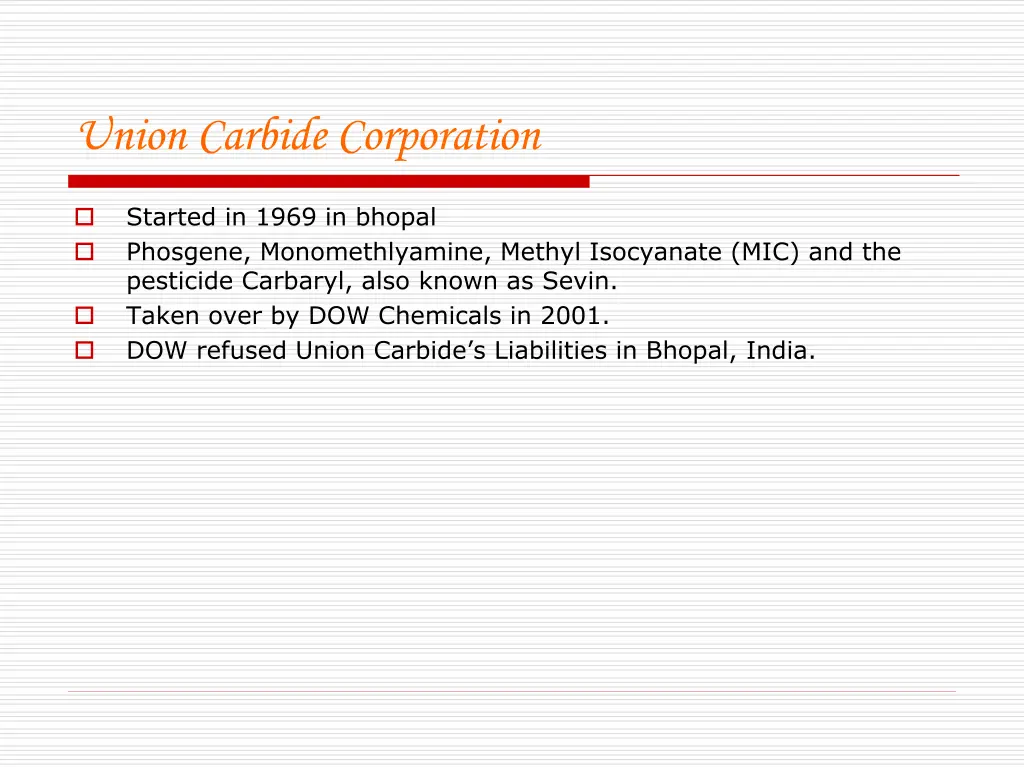 union carbide corporation