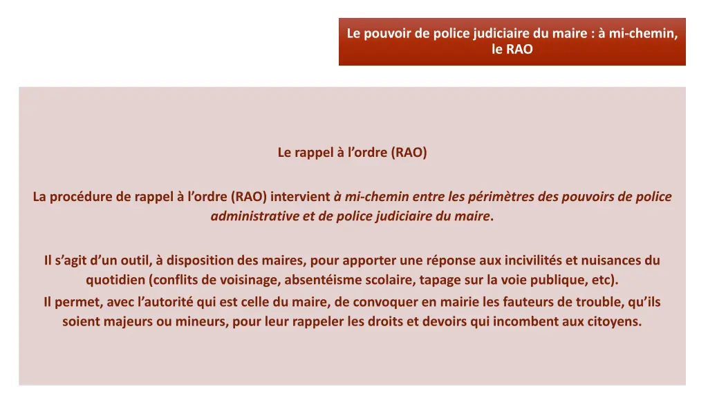 le pouvoir de police judiciaire du maire 1