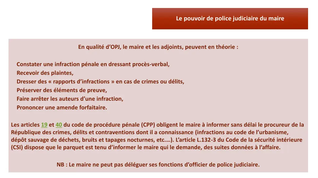 le pouvoir de police judiciaire du maire 3