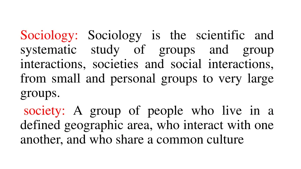 sociology sociology is the scientific