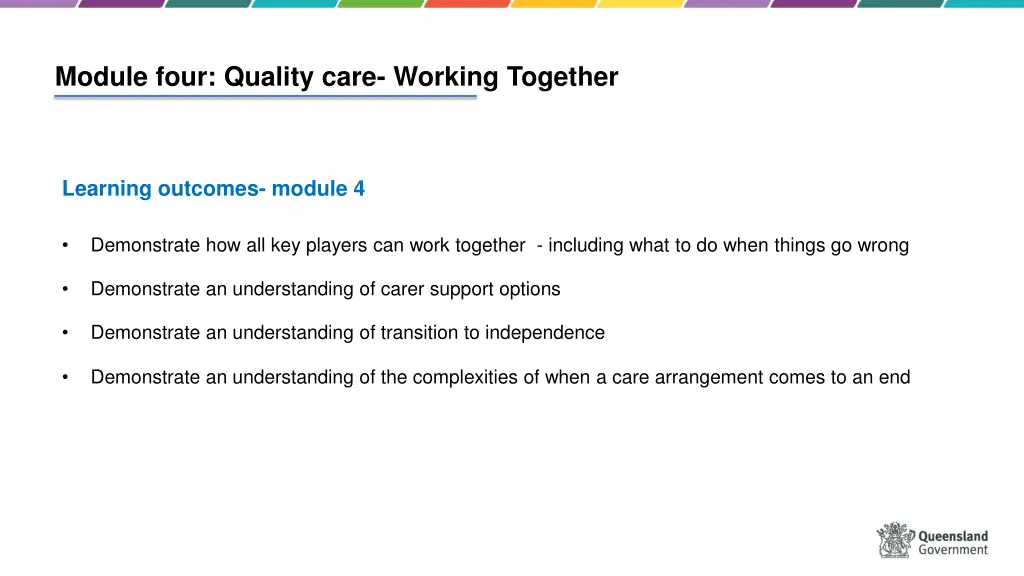 module four quality care working together 2