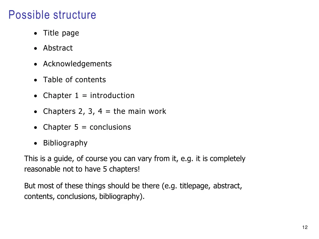 possible structure