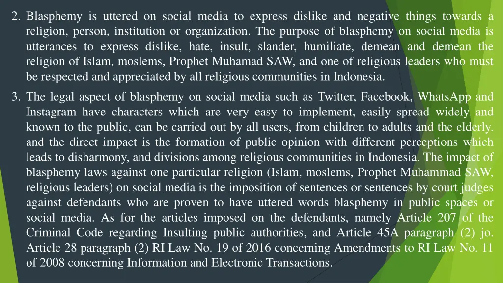 2 blasphemy is uttered on social media to express