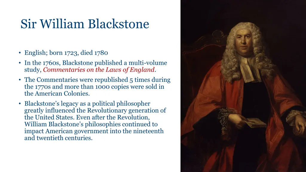 sir william blackstone