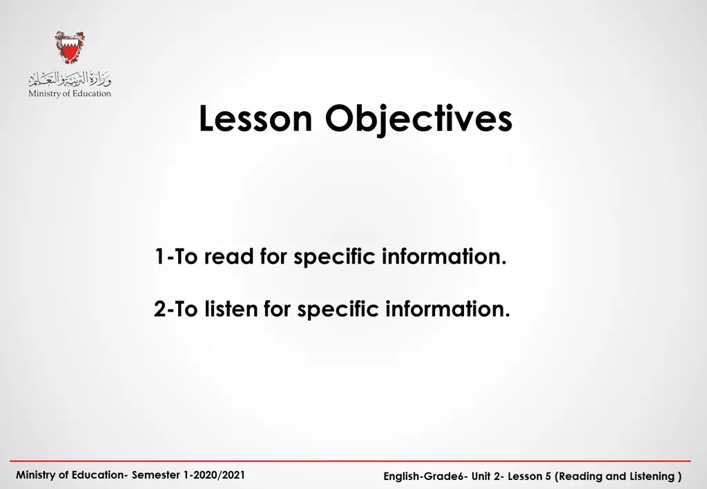 lesson objectives