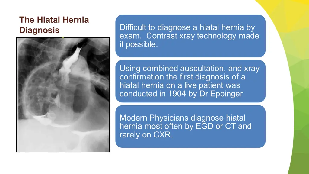 the hiatal hernia diagnosis