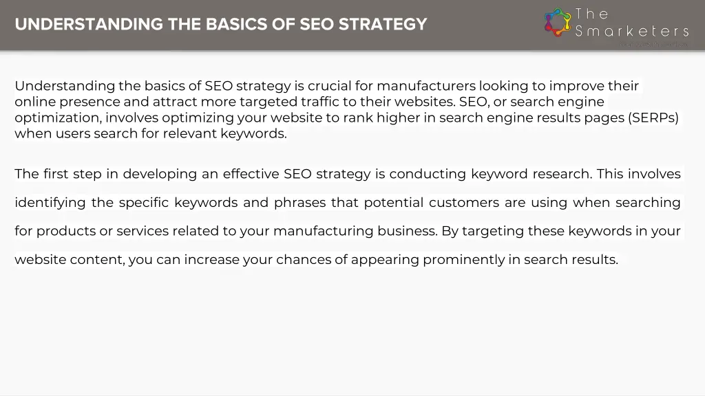 understanding the basics of seo strategy