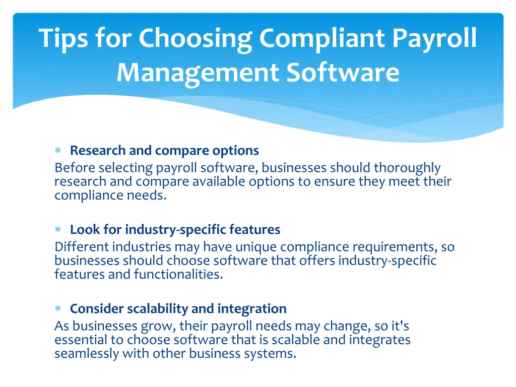tips for choosing compliant payroll management