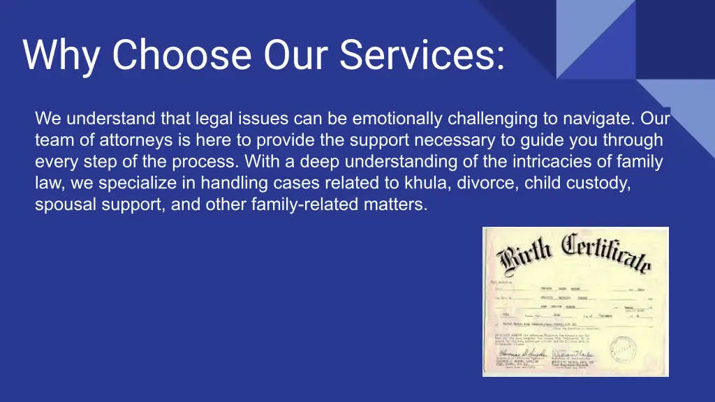 why choose our services