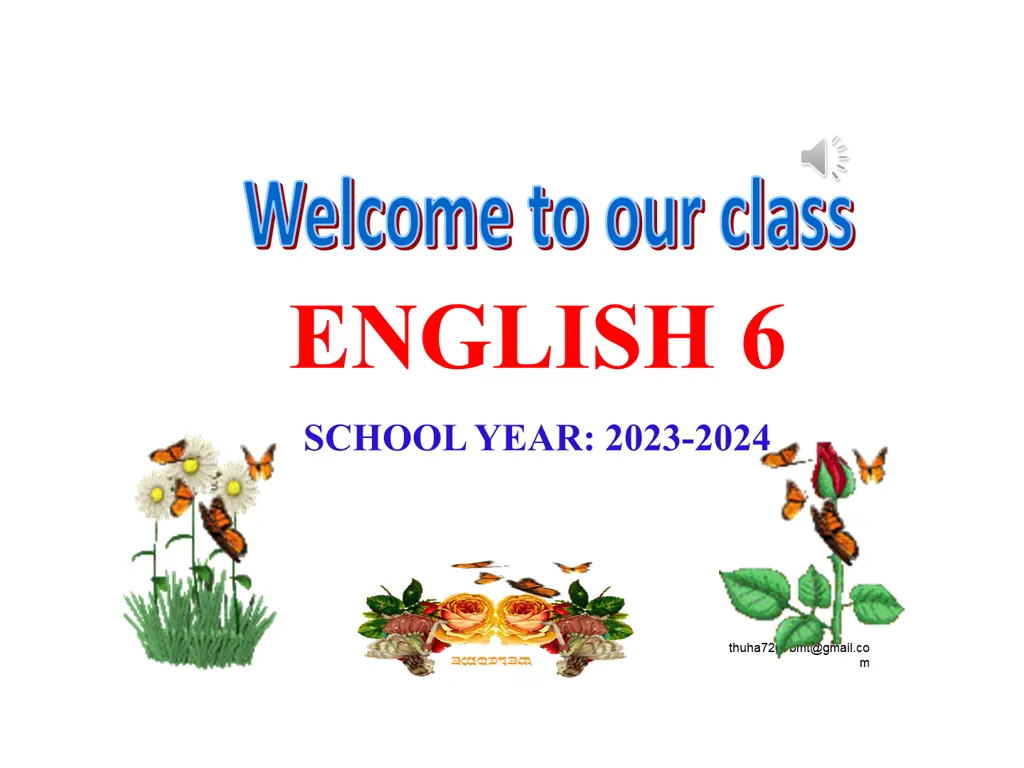 welcome to our class