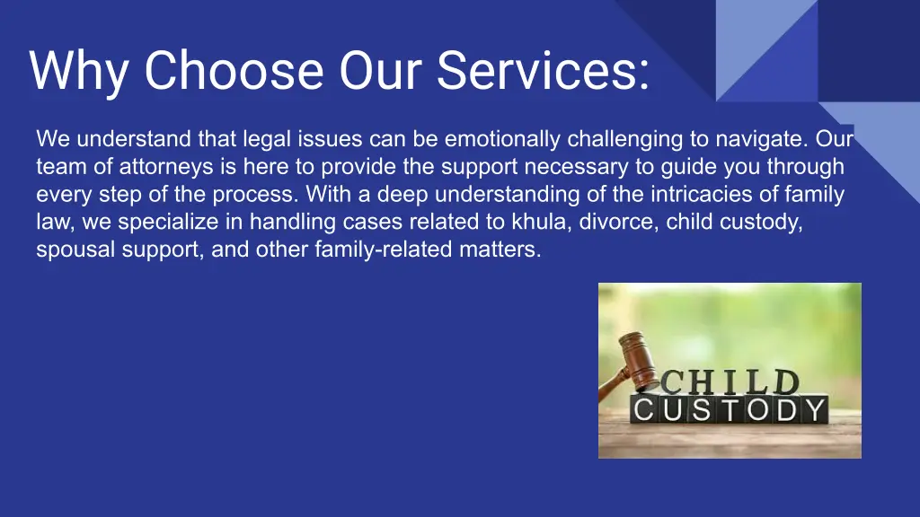 why choose our services