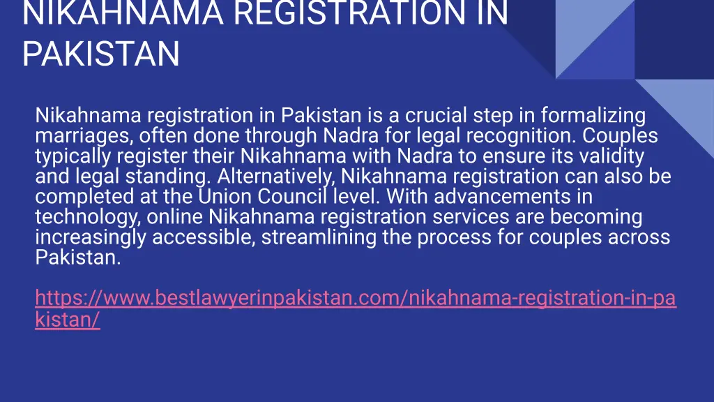 nikahnama registration in pakistan 1