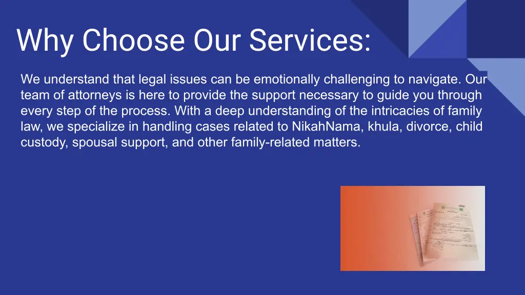 why choose our services