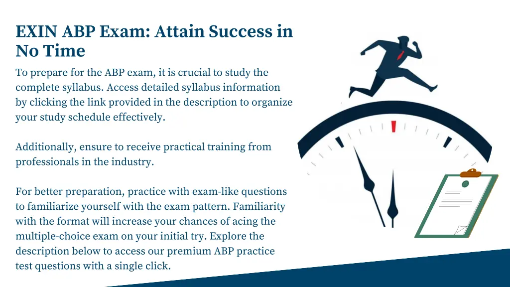 exin abp exam attain success in no time