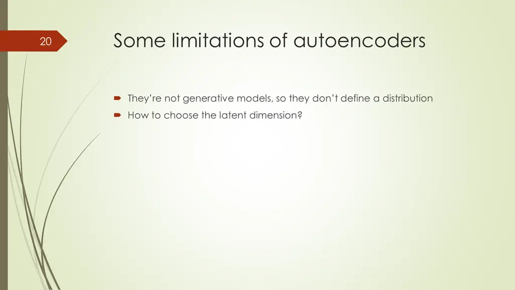 some limitations of autoencoders