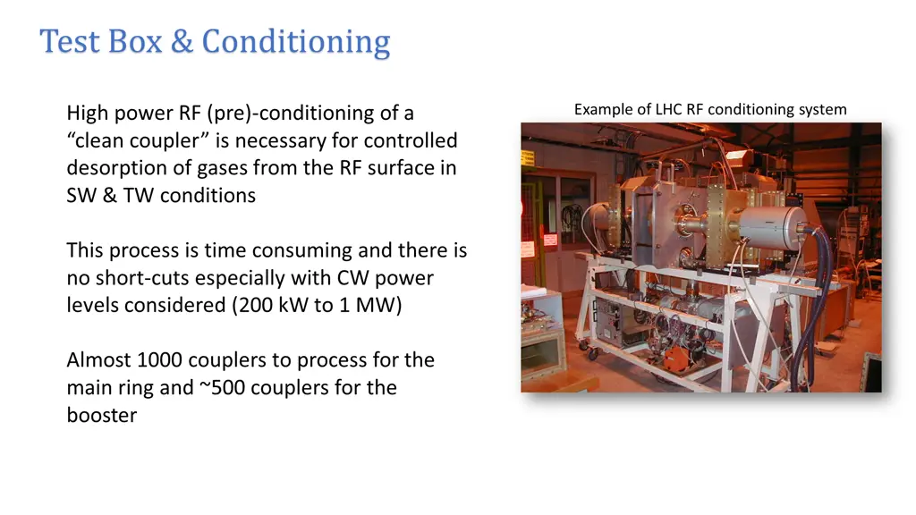 test box conditioning