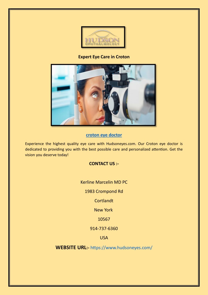 expert eye care in croton