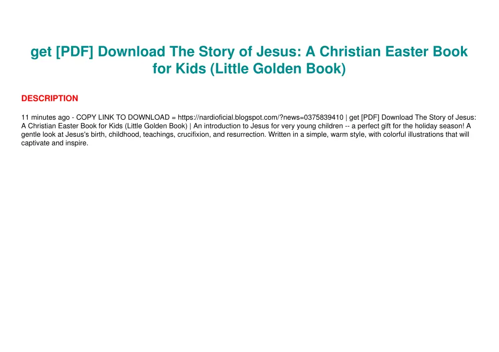 get pdf download the story of jesus a christian 2