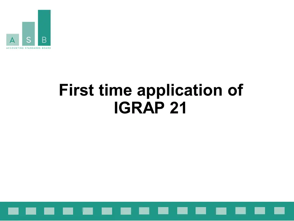 first time application of igrap 21