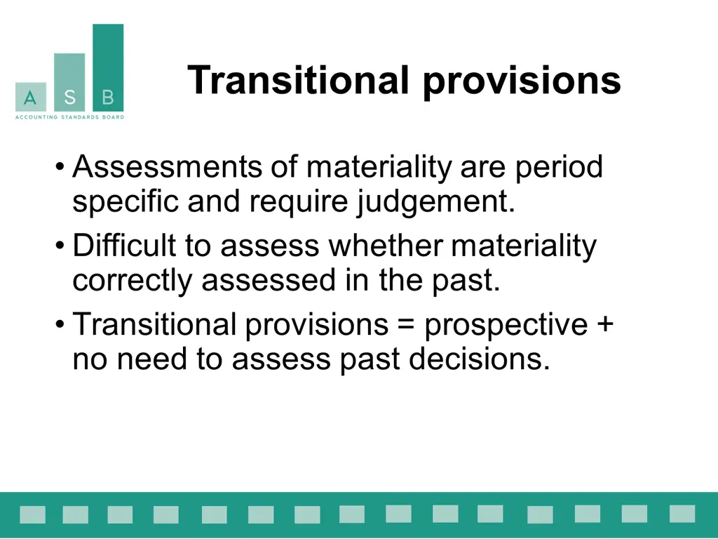 transitional provisions