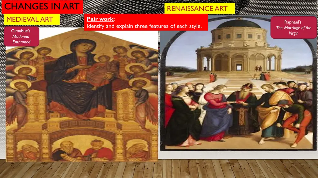 changes in art medieval art