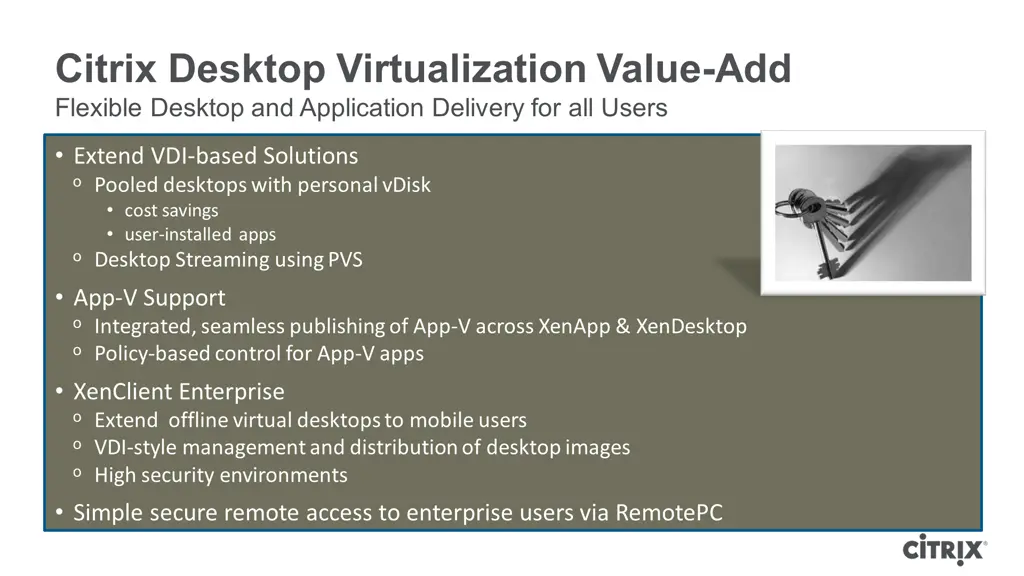 citrix desktop virtualization value add flexible