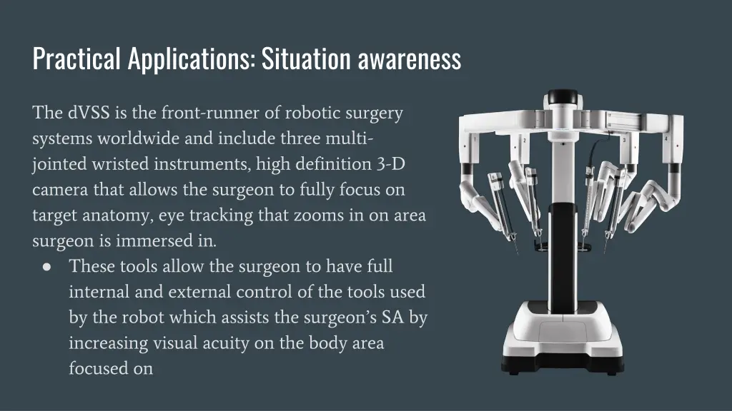 practical applications situation awareness