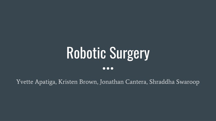 robotic surgery