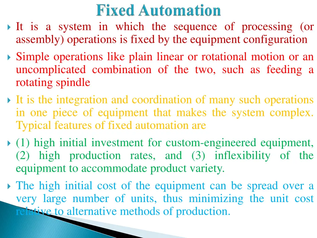 it is a system in which the sequence