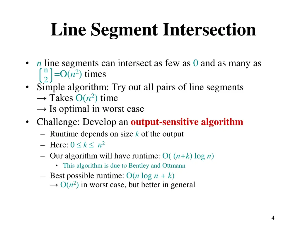 line segment intersection 2