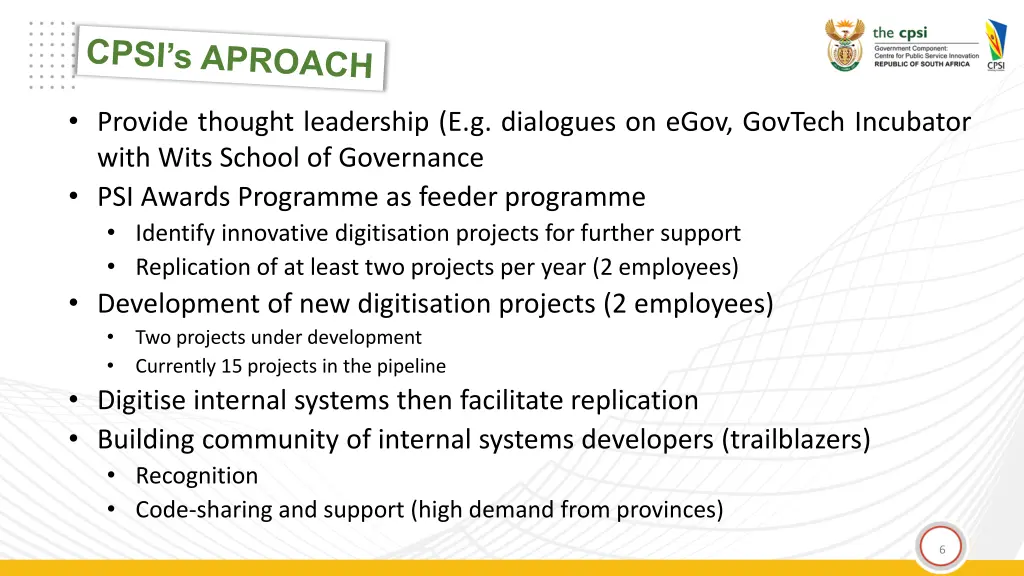 provide thought leadership e g dialogues on egov