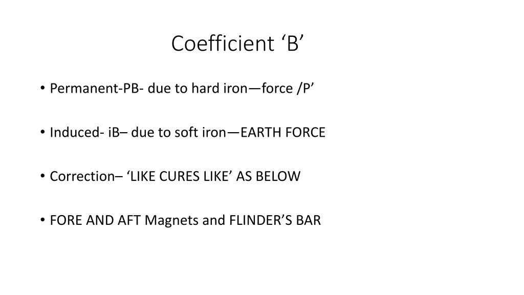 coefficient b