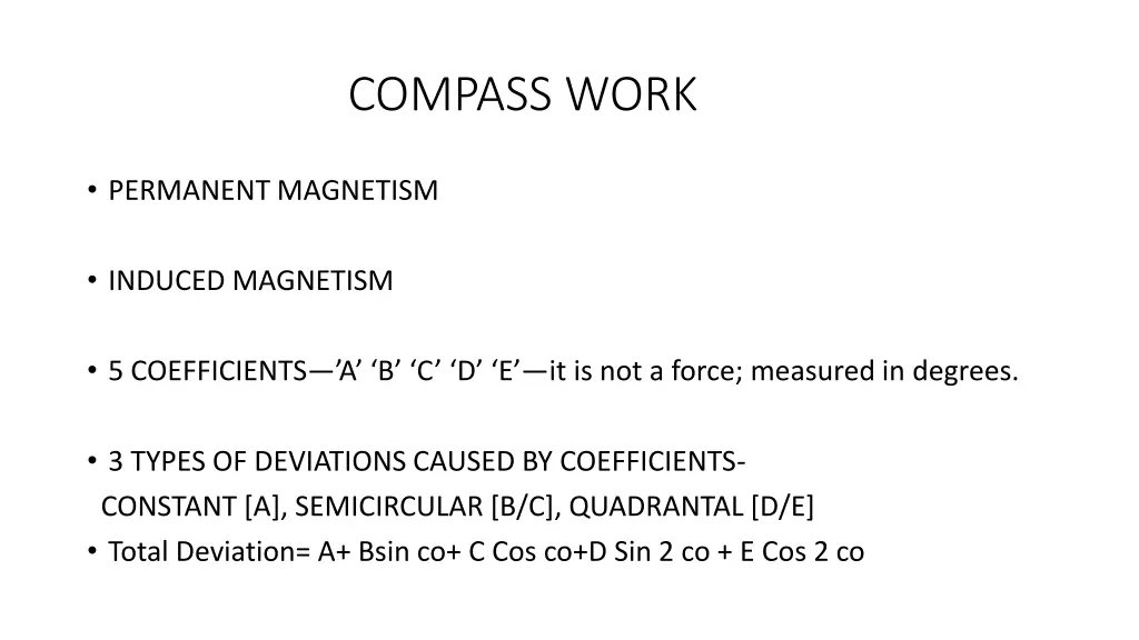 compass work