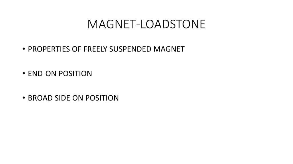 magnet loadstone