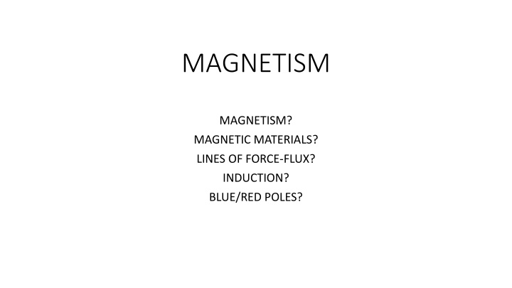 magnetism